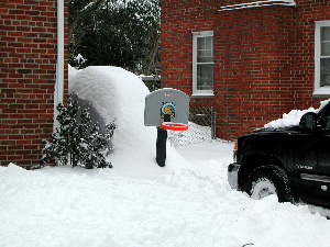 My Bike barn is somewhere under the snow?