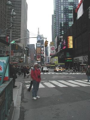 Mick in Times Square