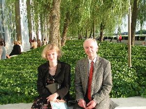 Alison and Dad outside Kennedy Center