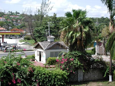 looking outside the resort