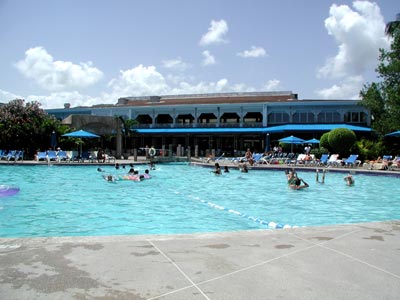 View from Ocean looking at resort